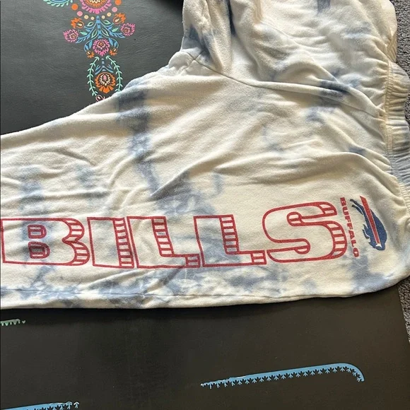 Junk Food Clothing Tie-Dyed Sweatpants, Buffalo Bills logo, Women's size large - Picture 3 of 4